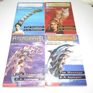 Animorphs Lot (Set of 4) by K.A. Applegate | Scholastic 90s Vintage YA Sci-Fi
